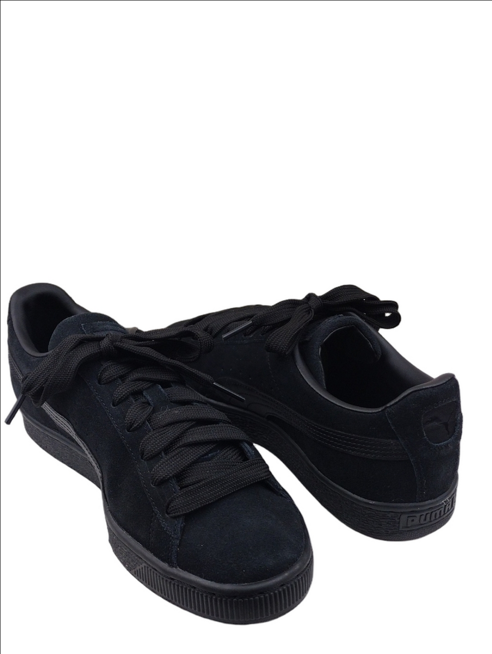 Puma Underdogs Black Suede Upper Round Toe Lace Up Low Top Classic Sneaker Shoe